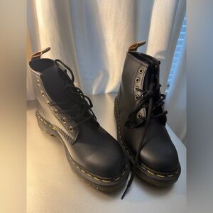 Doc Martens Black Leather Lace-Up Boots NWOT